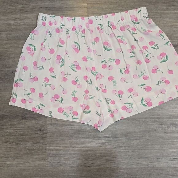 Juicy Couture 2-PK Cherry Print & Rhinestone Signature Logo Lounge Shorts - Picture 5 of 7